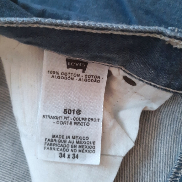 Levis 501xx Button Fly Jeans size 34/34 - Picture 6 of 6